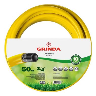 Шланг ПВХ 3/4 армиров. 3-хслойный (50м) GRINDA comfort